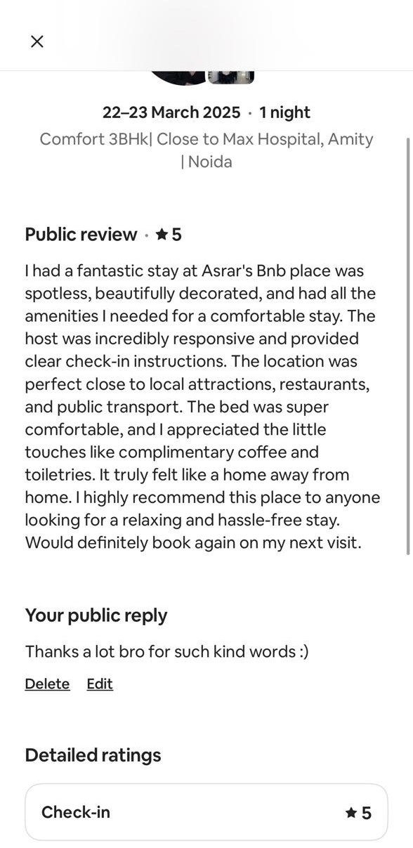 Guest review