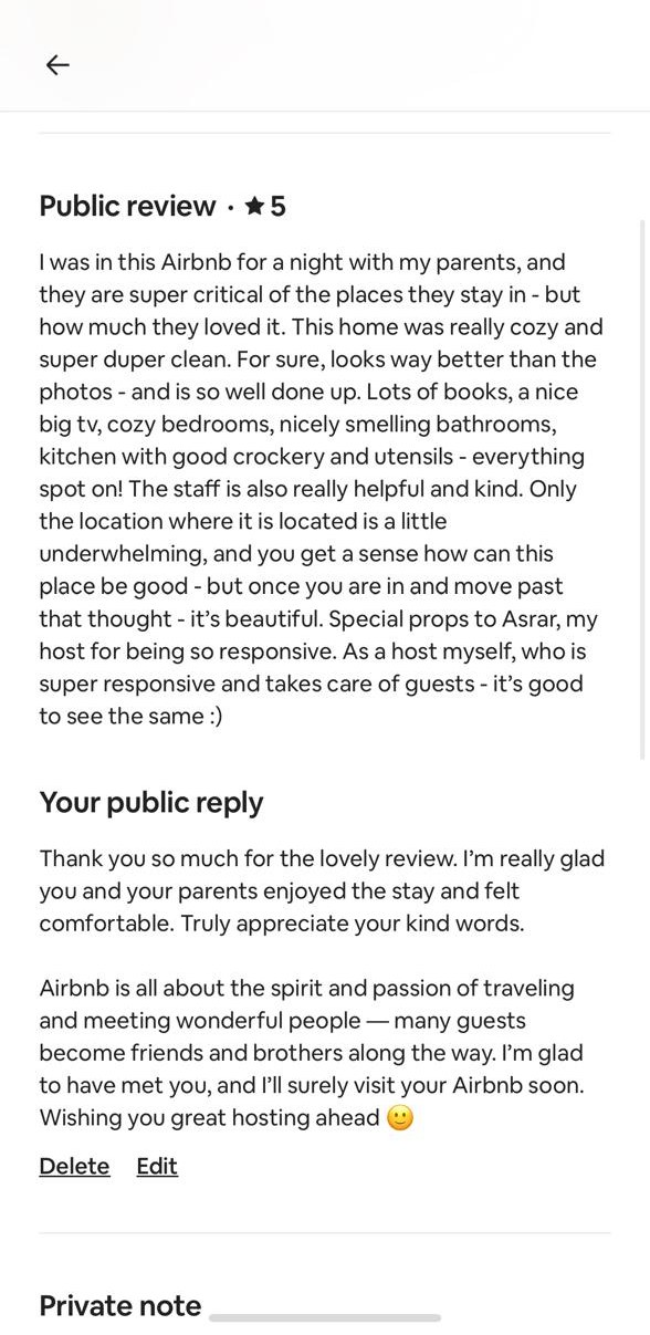 Guest review