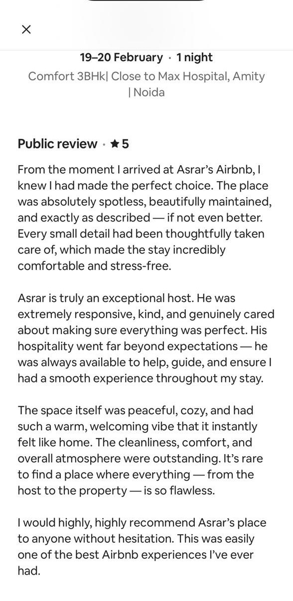 Guest review