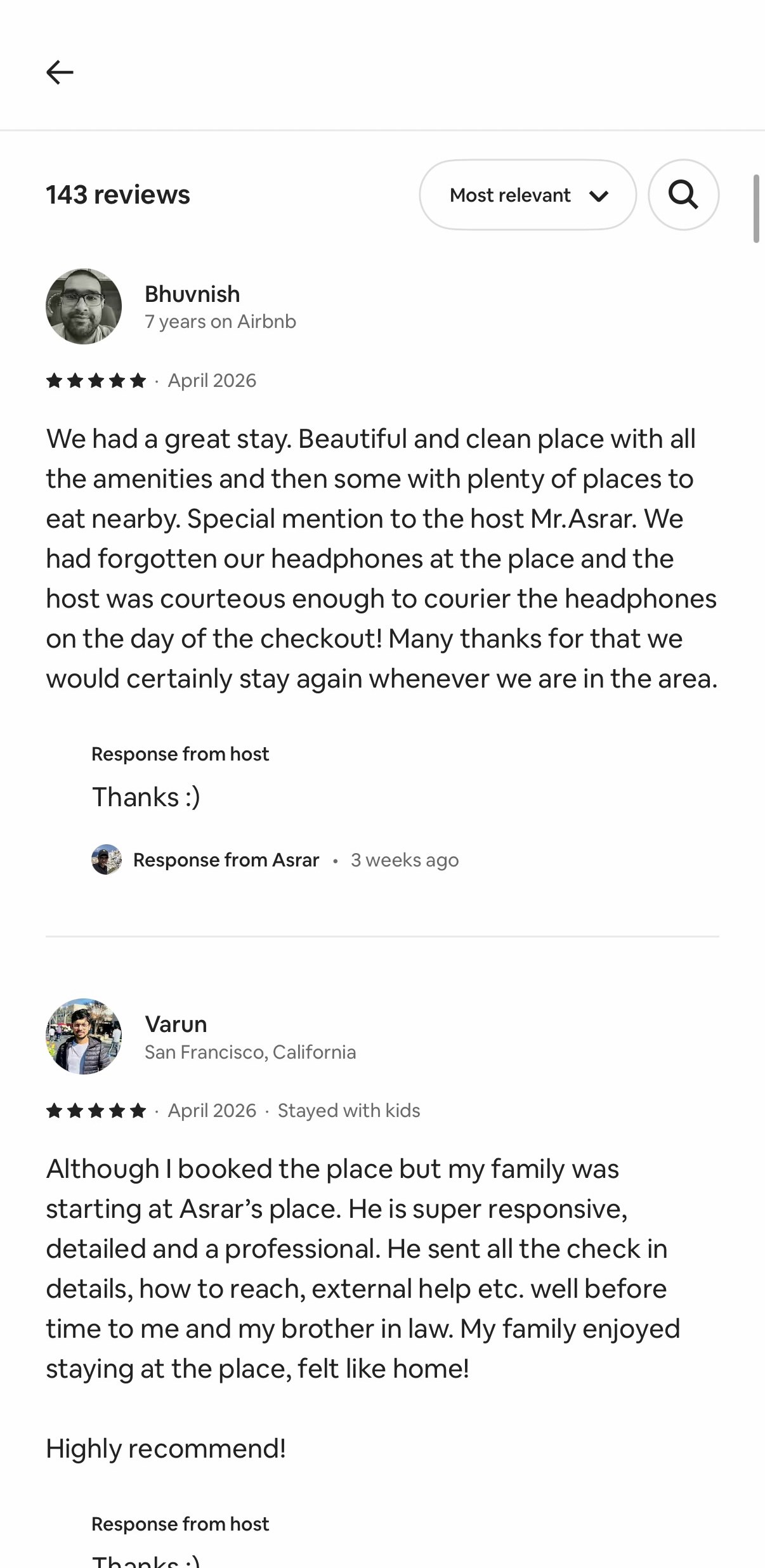 Guest review