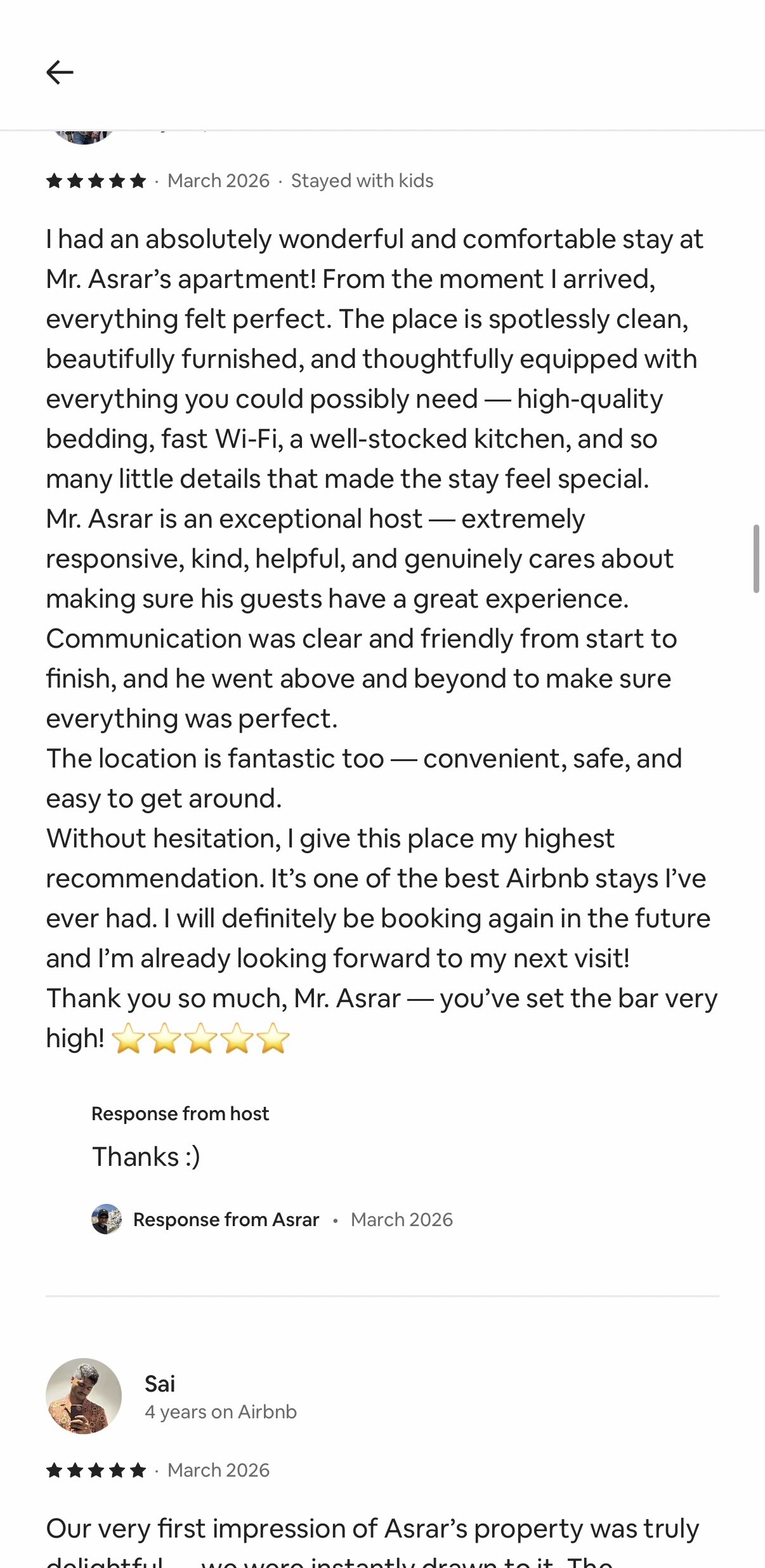 Guest review
