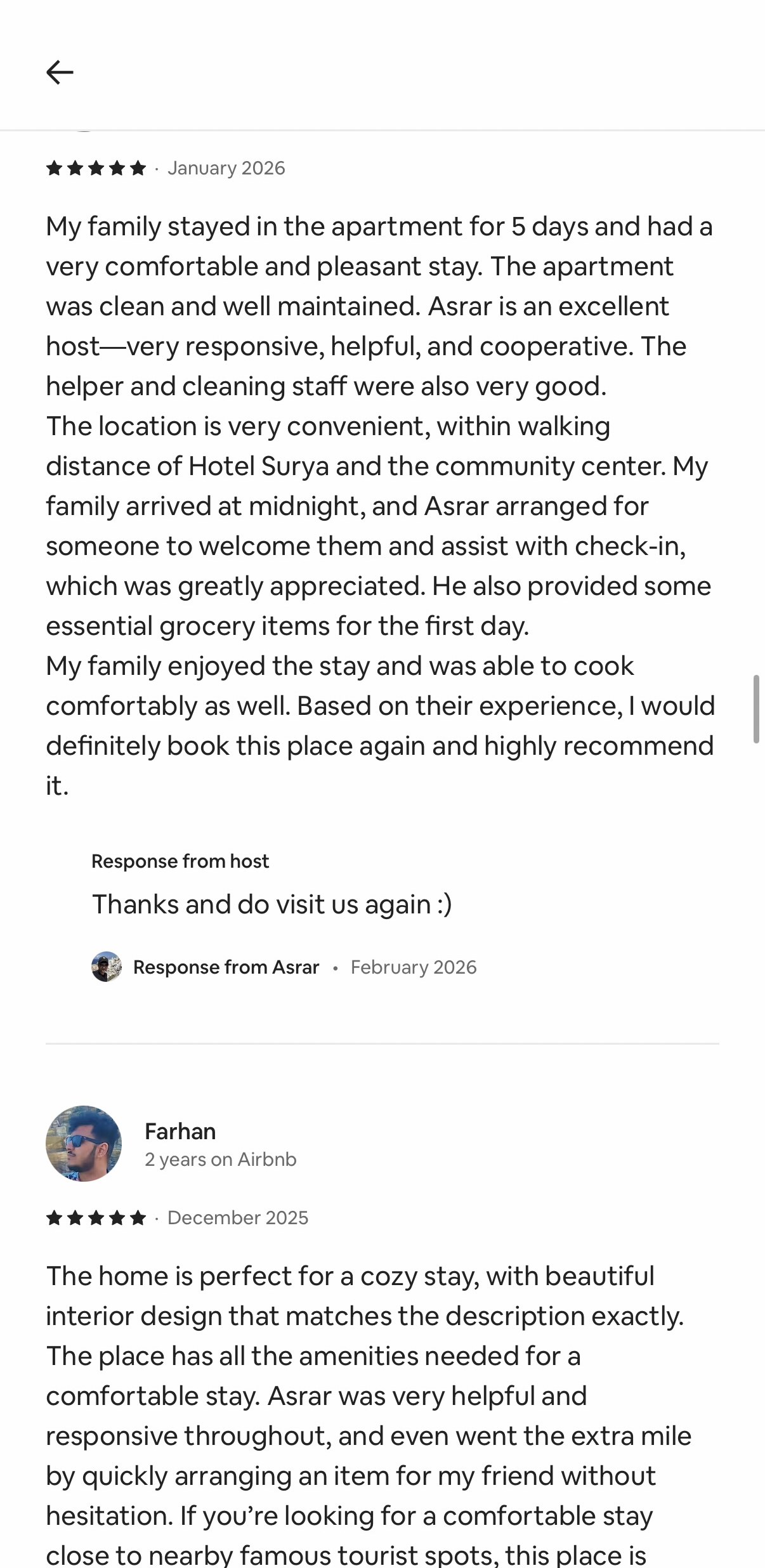 Guest review