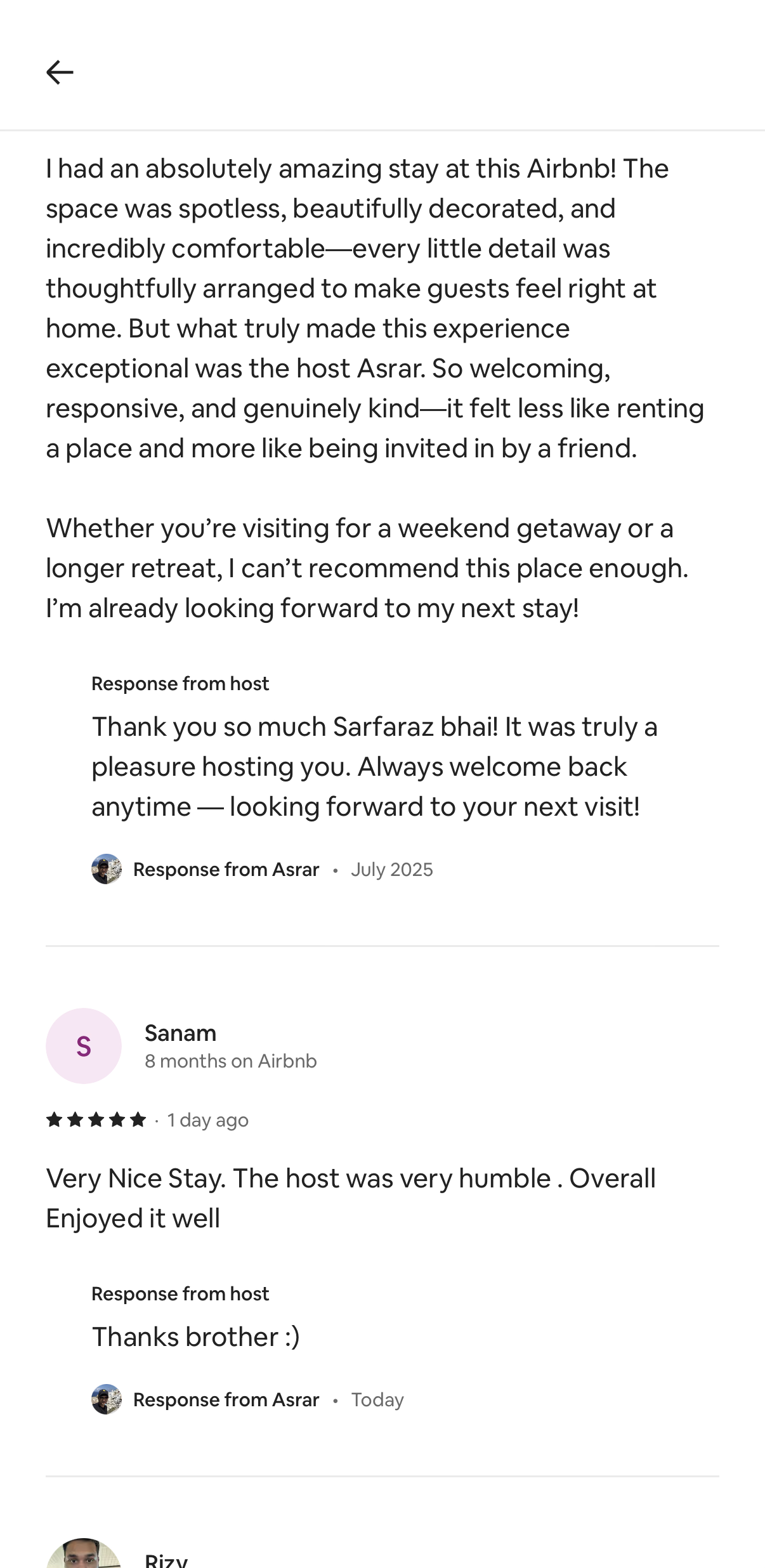 Guest review