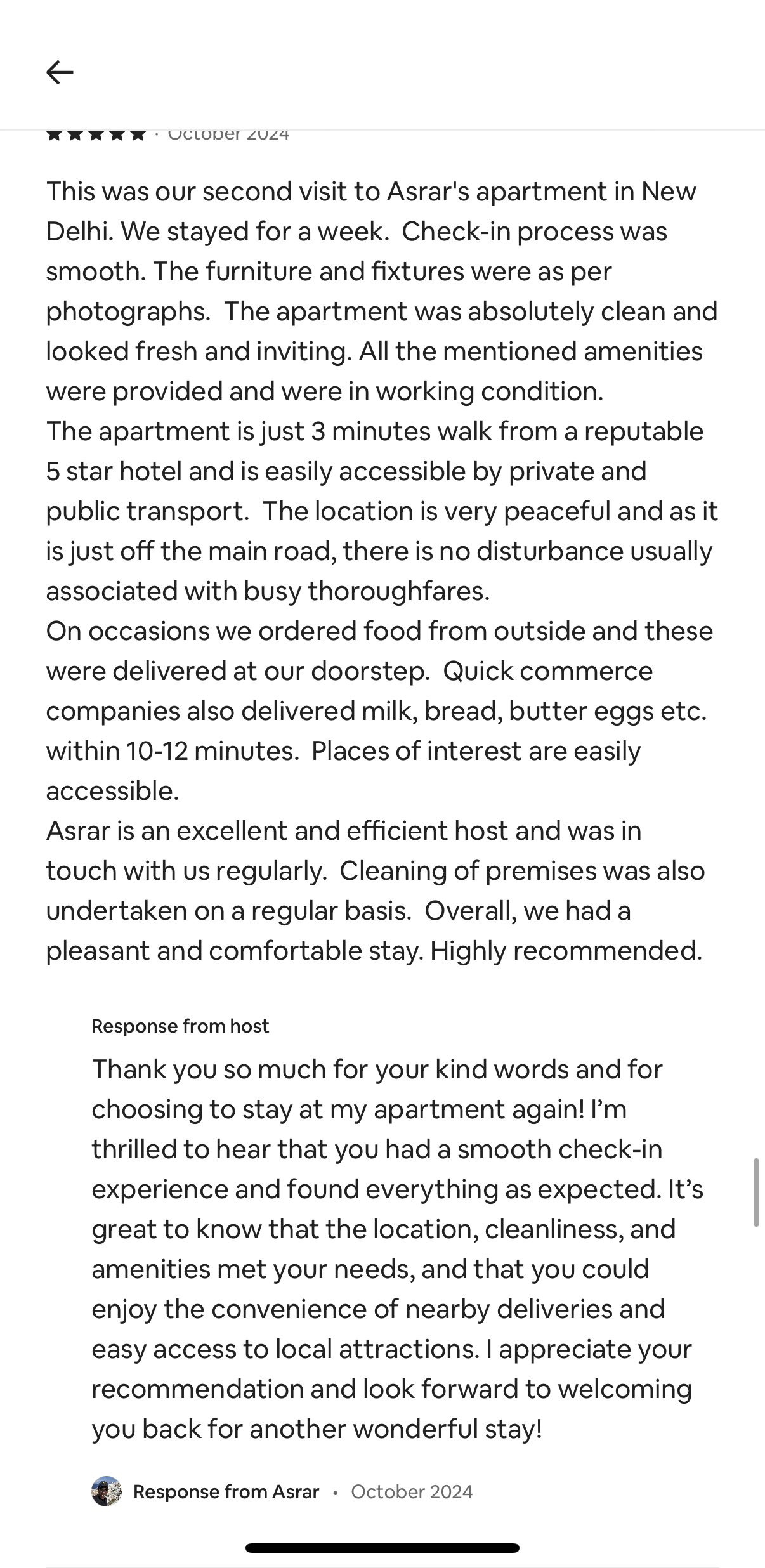 Guest review