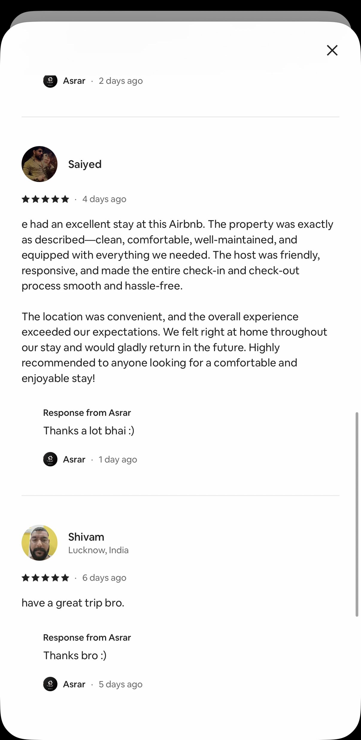 Guest review