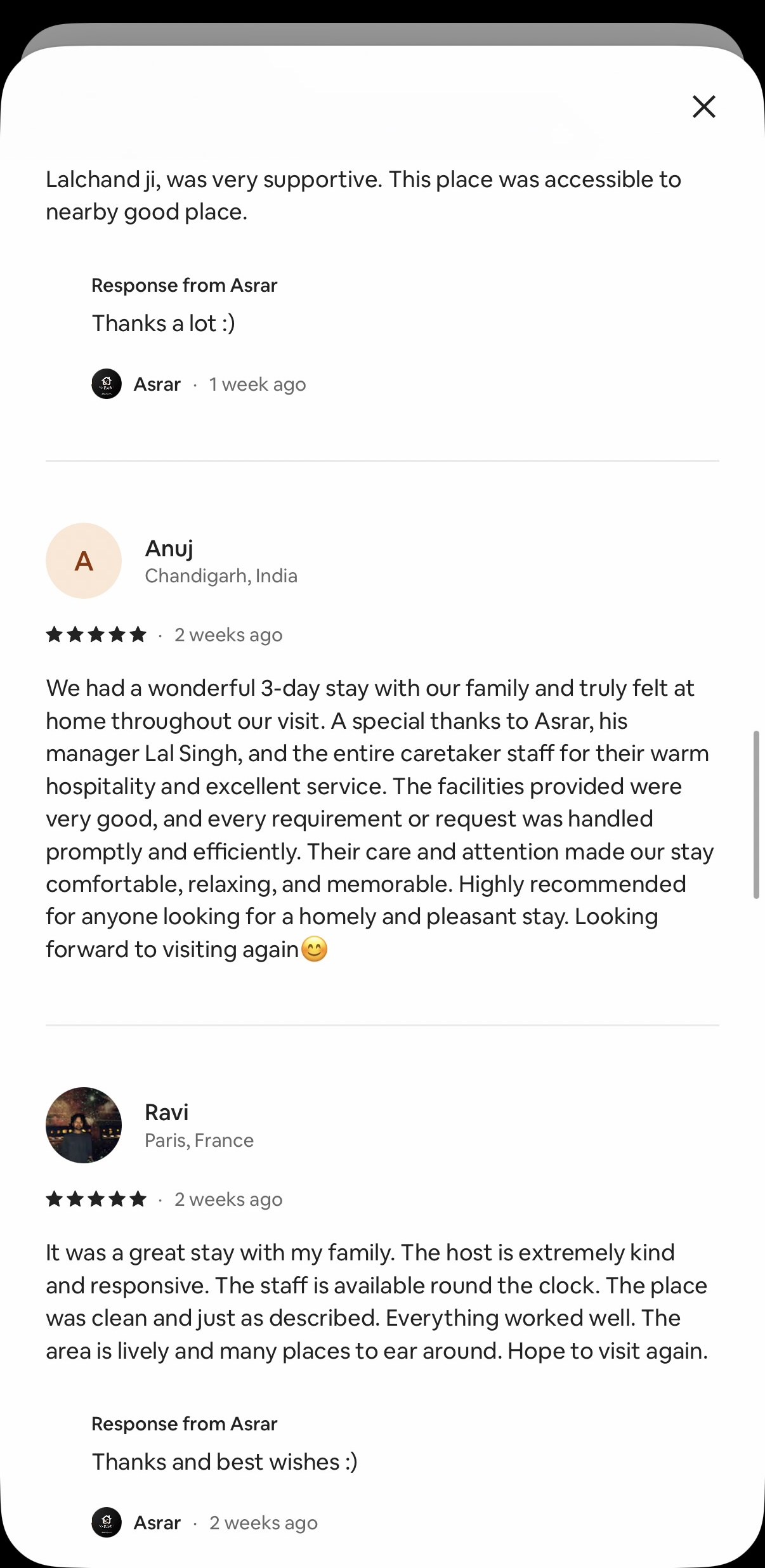 Guest review