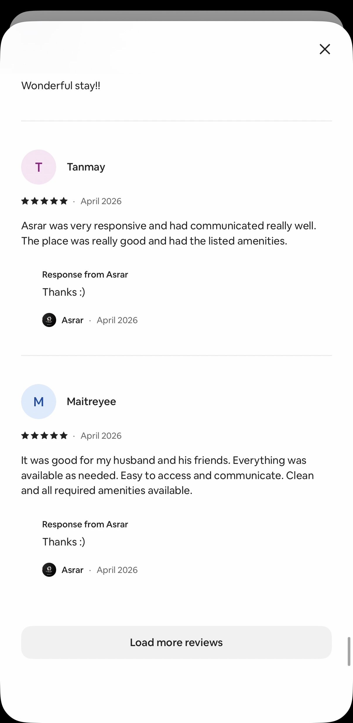 Guest review