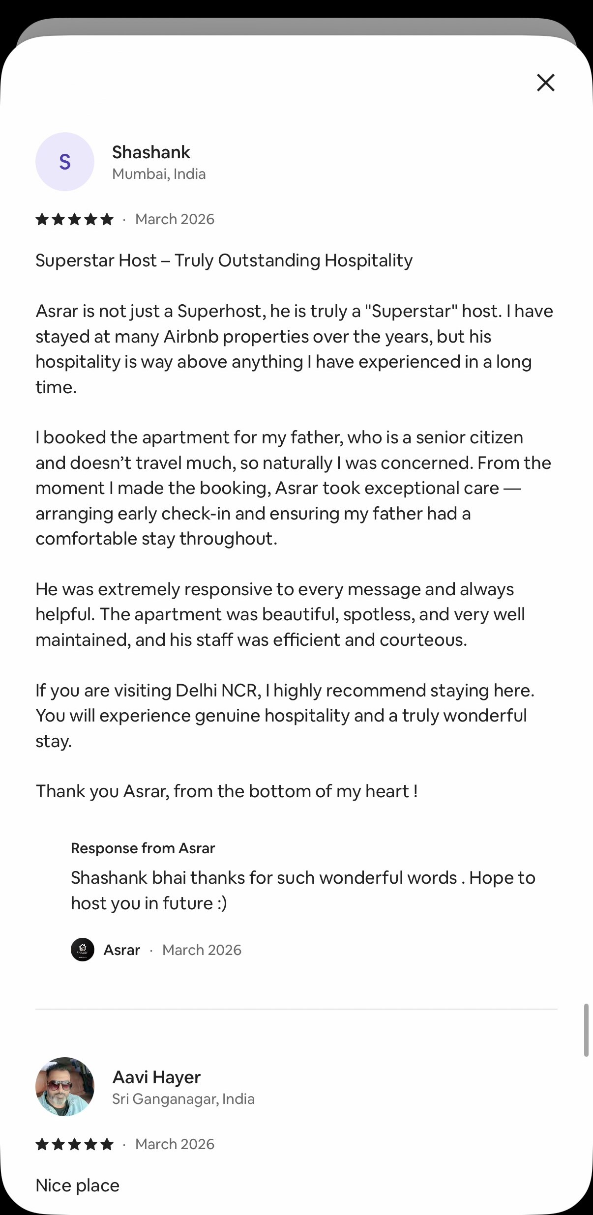 Guest review