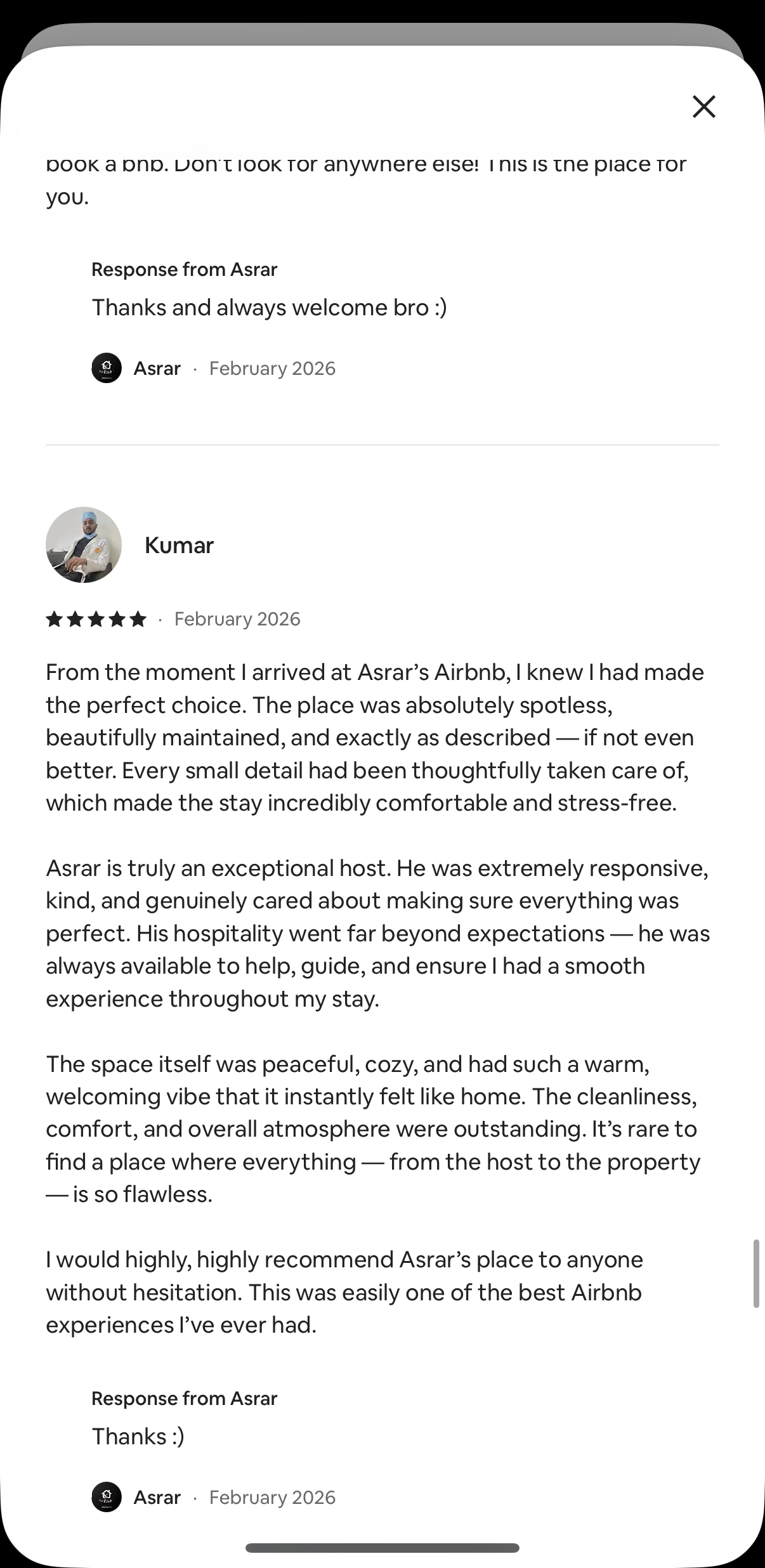 Guest review