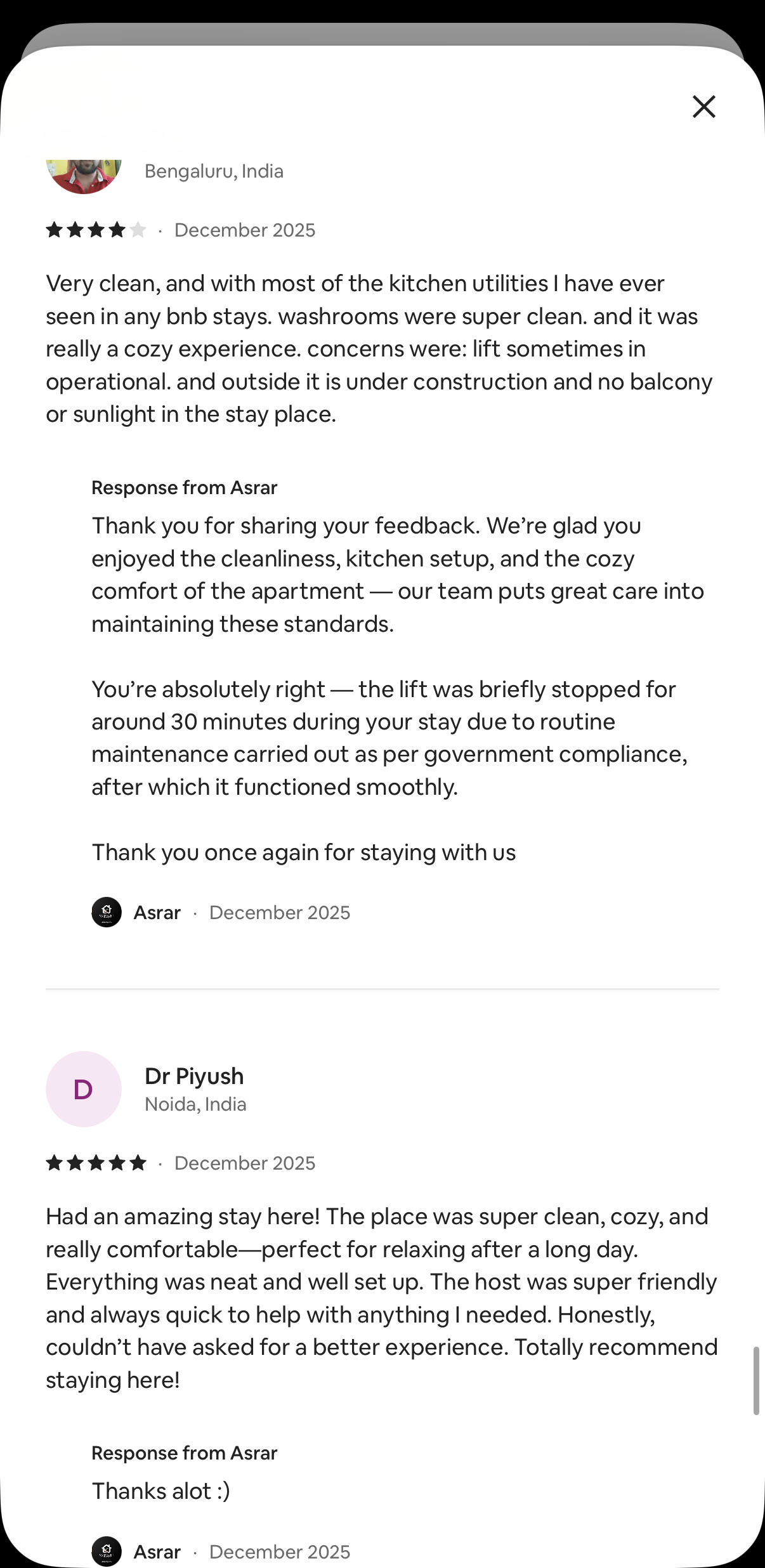 Guest review