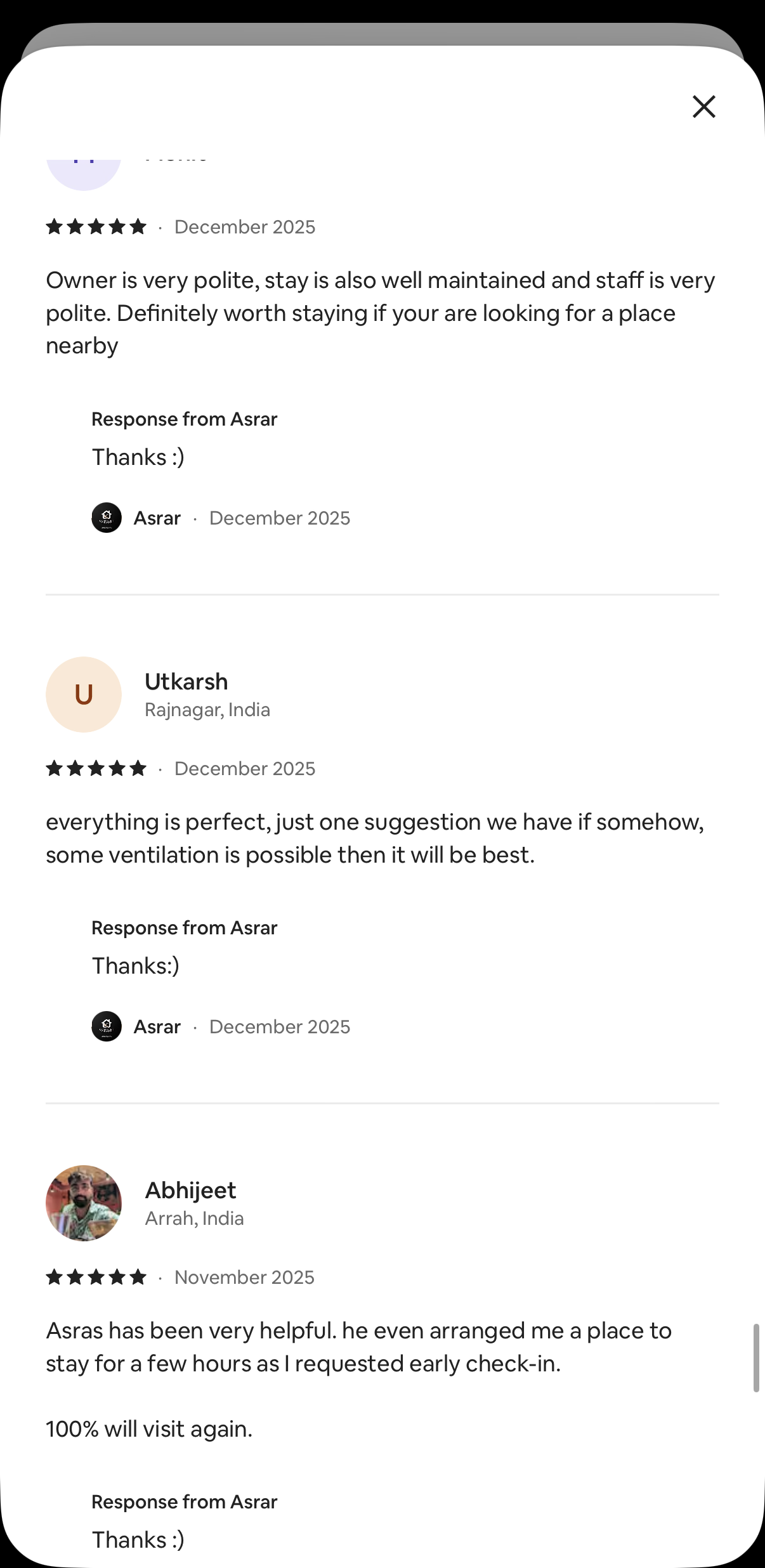 Guest review