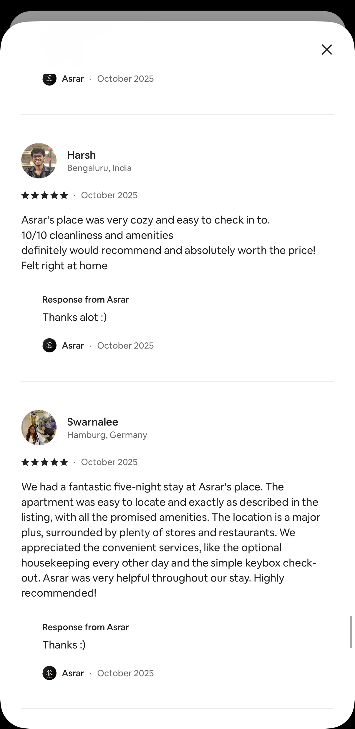 Guest review