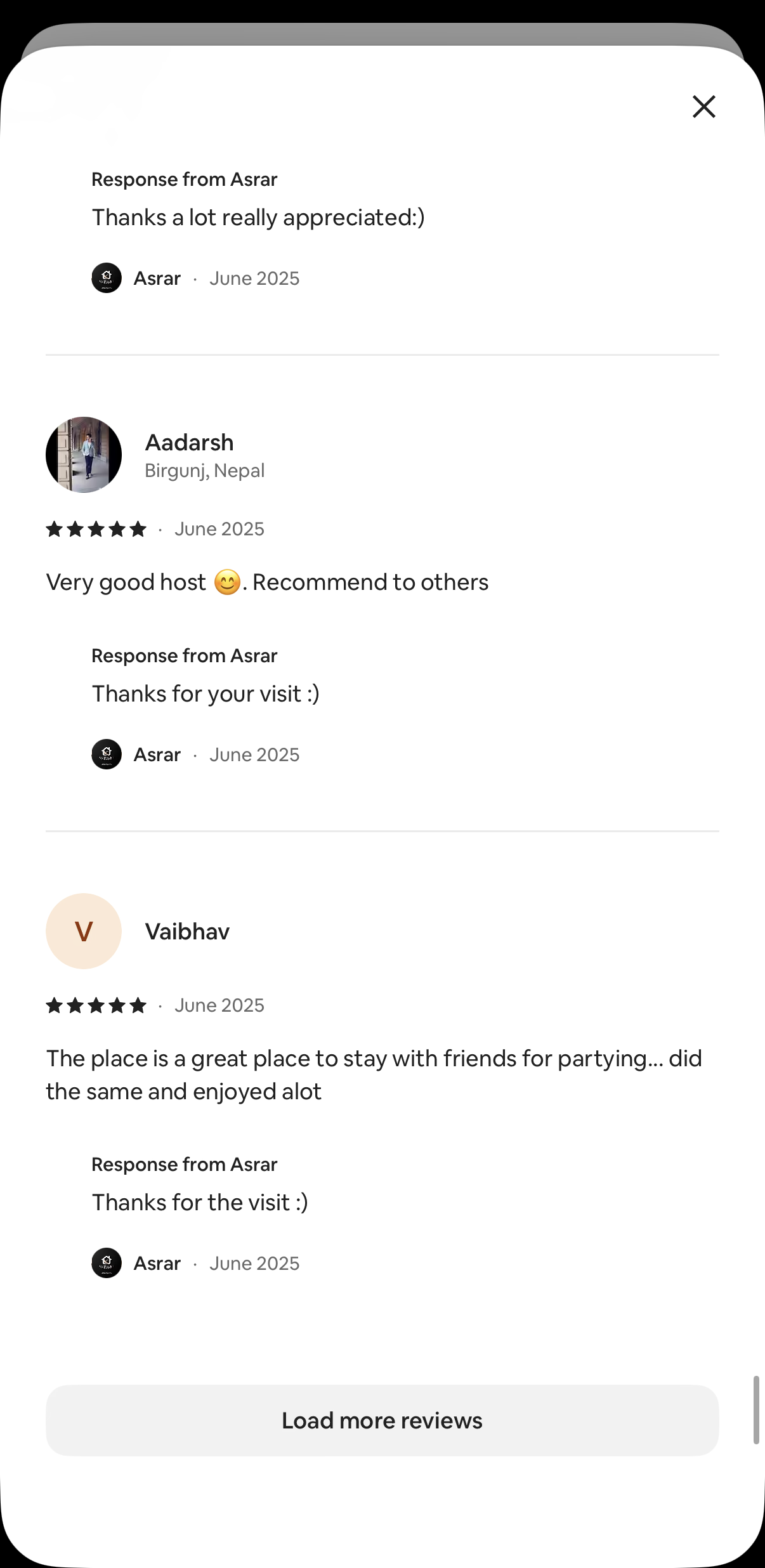 Guest review