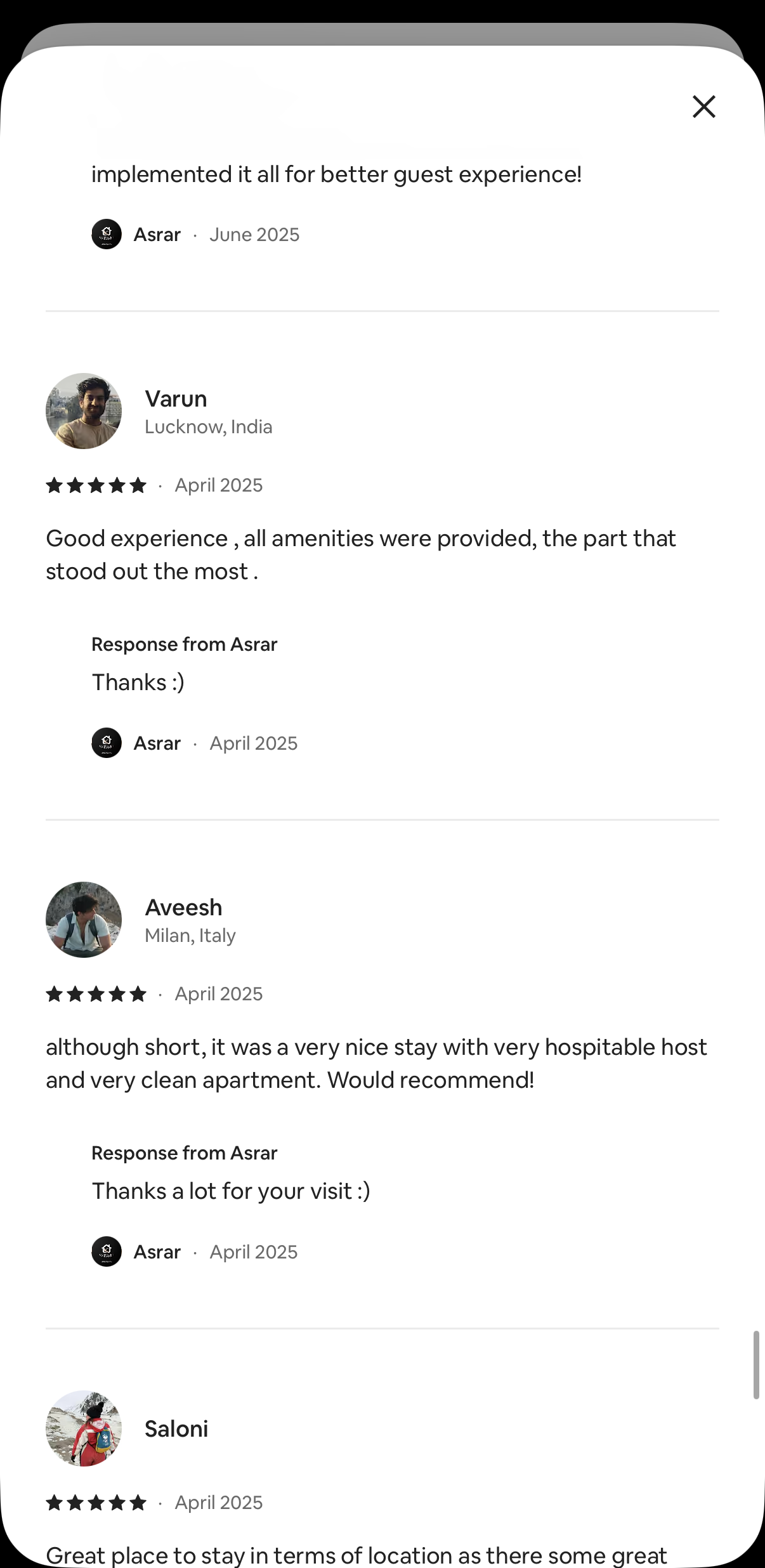 Guest review