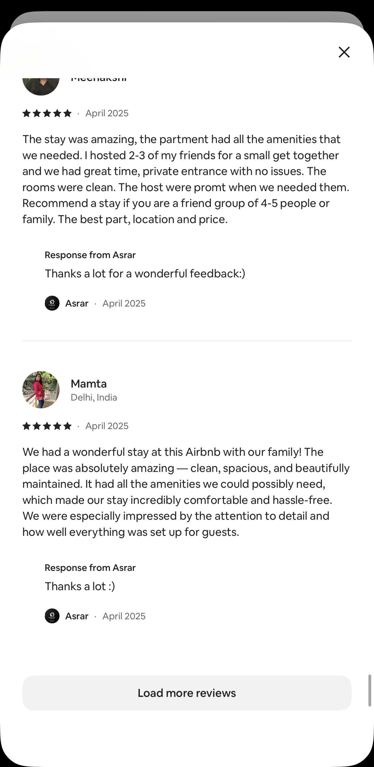 Guest review