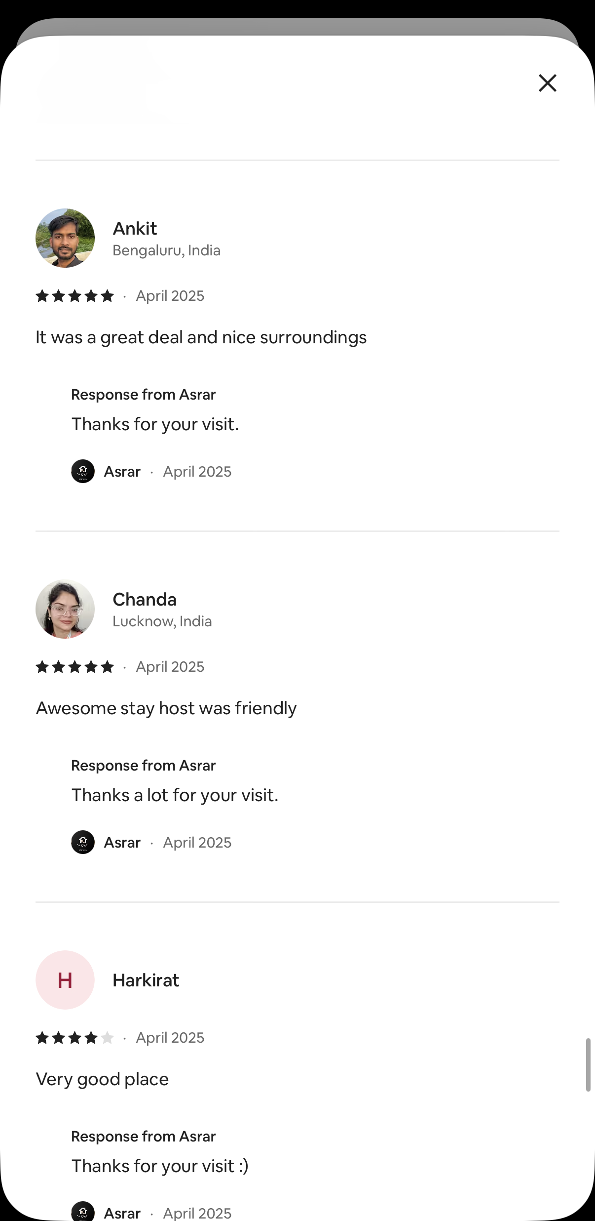 Guest review