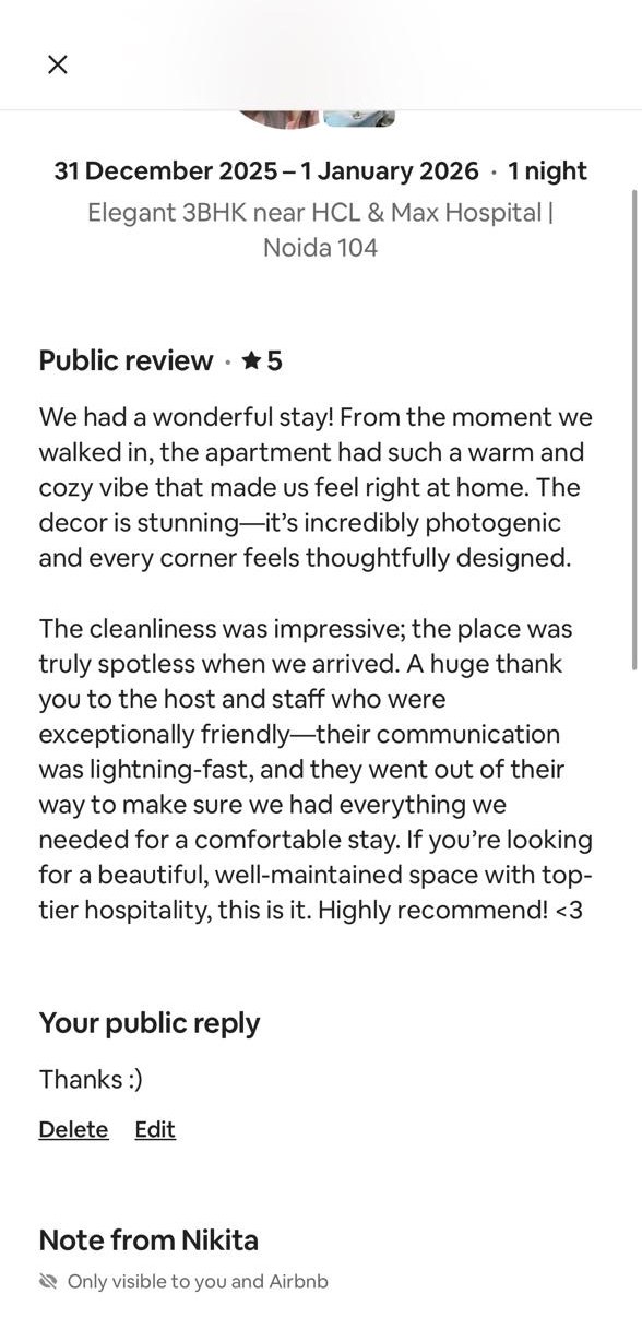 Guest review